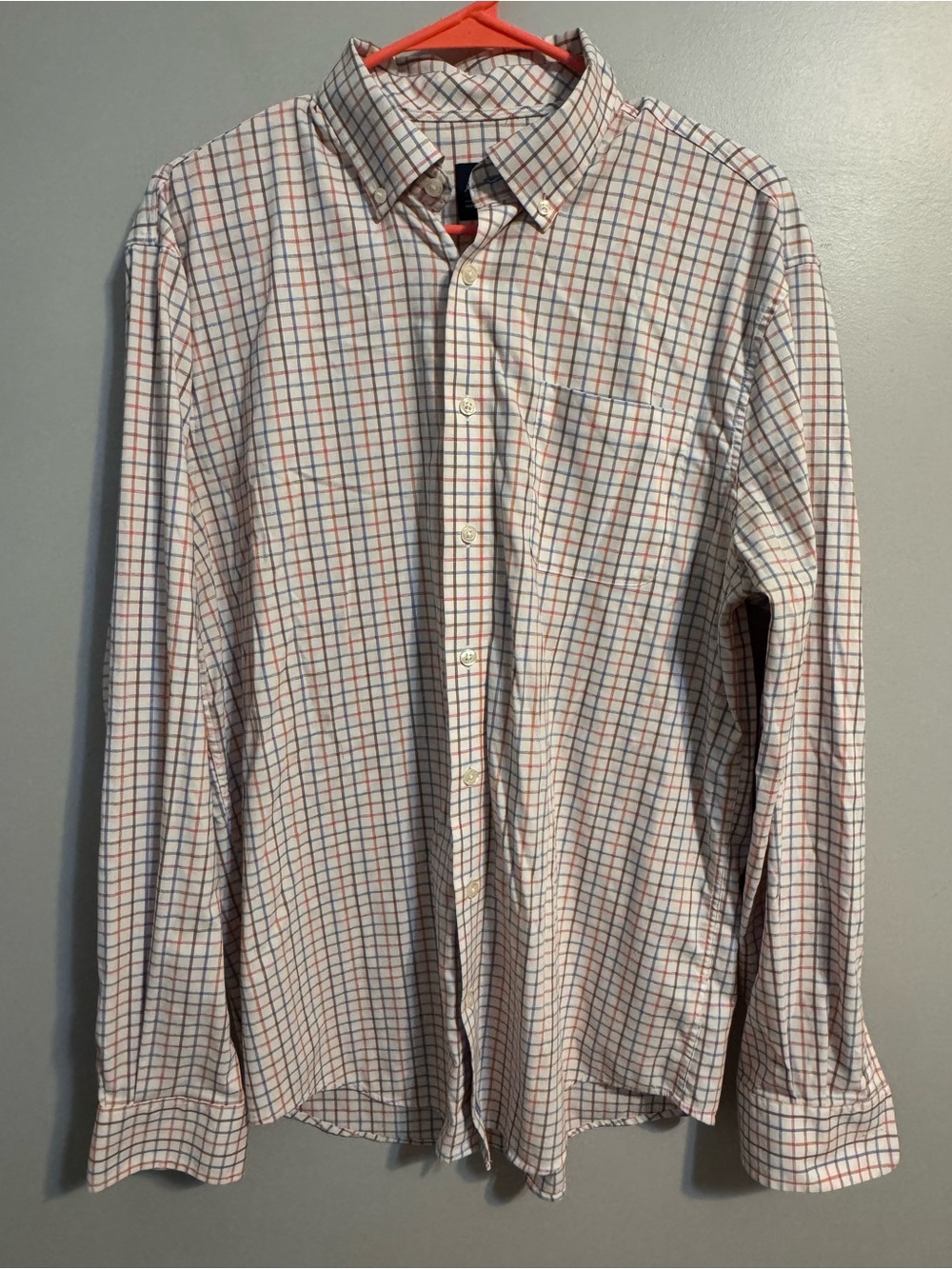 johnnie-O Performance Men’s M Plaid Bamboo Stretch Button Down Shirt